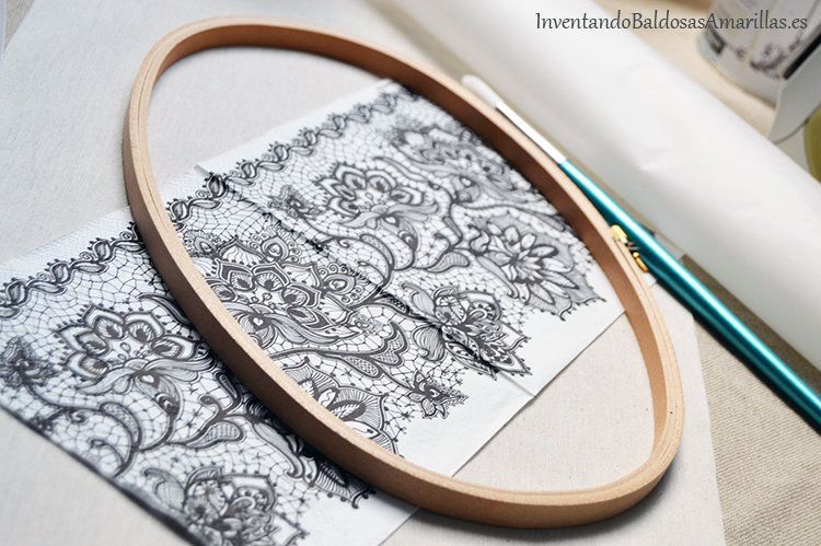 decorar arpillera servilletas