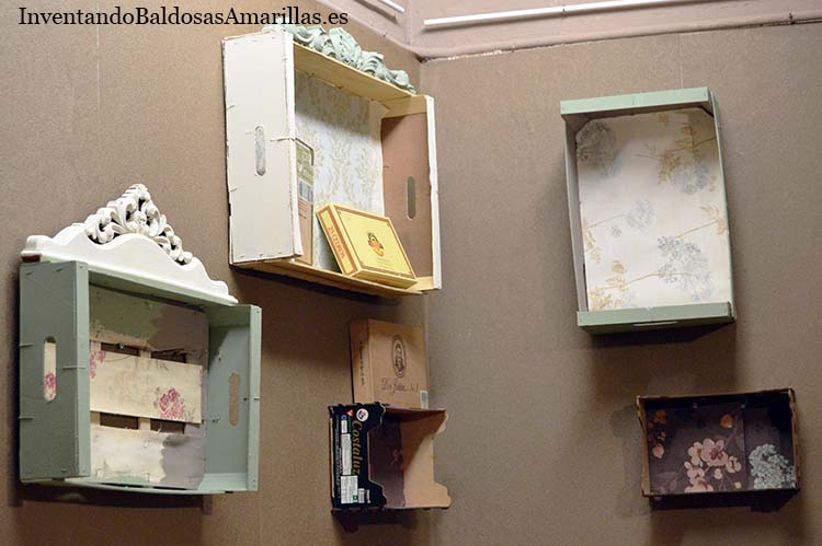 decorar cajas madera frutas