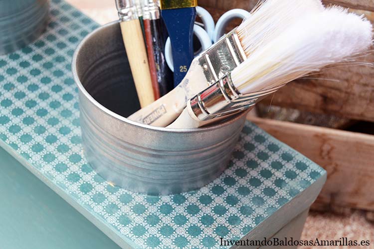 decorar con cubos metal