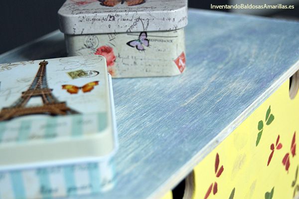 Efecto envejecido en madera Mueble vintage