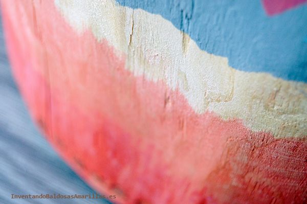 Combinación de tonos en rojo como hacer un degradado en madera