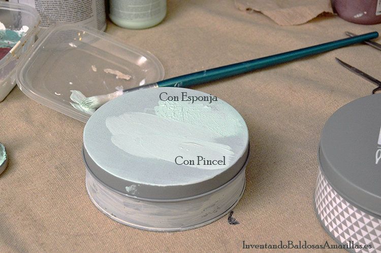 pintar sobre latas