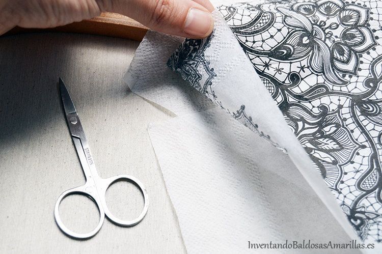 quitar capas servilletas