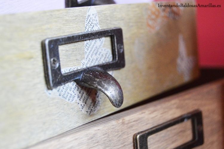 tiradores vintage para cajones madera