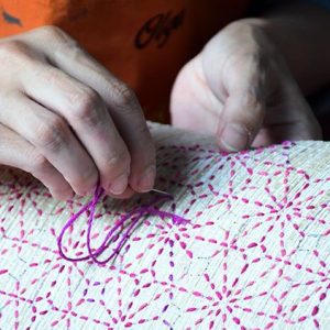 Experiencia Sashiko en papel